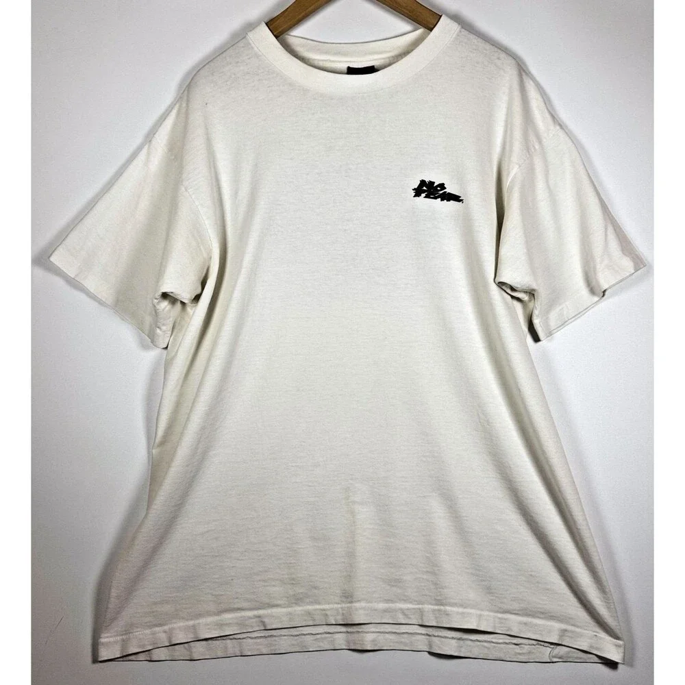Vintage No Fear Shirt Mens XL White Get A Dog Graphic Tee‎ Made USA 90s 1996